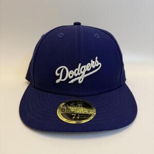 Kith New Era 59FIFTY Low‎ Profile LA Dodgers Wool Hat Blue 7 1/4